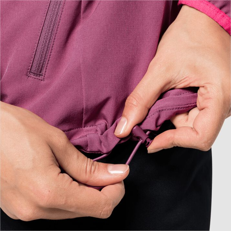 Jack Wolfskin Turbulence Jacket Womens in Violet Quartz-3